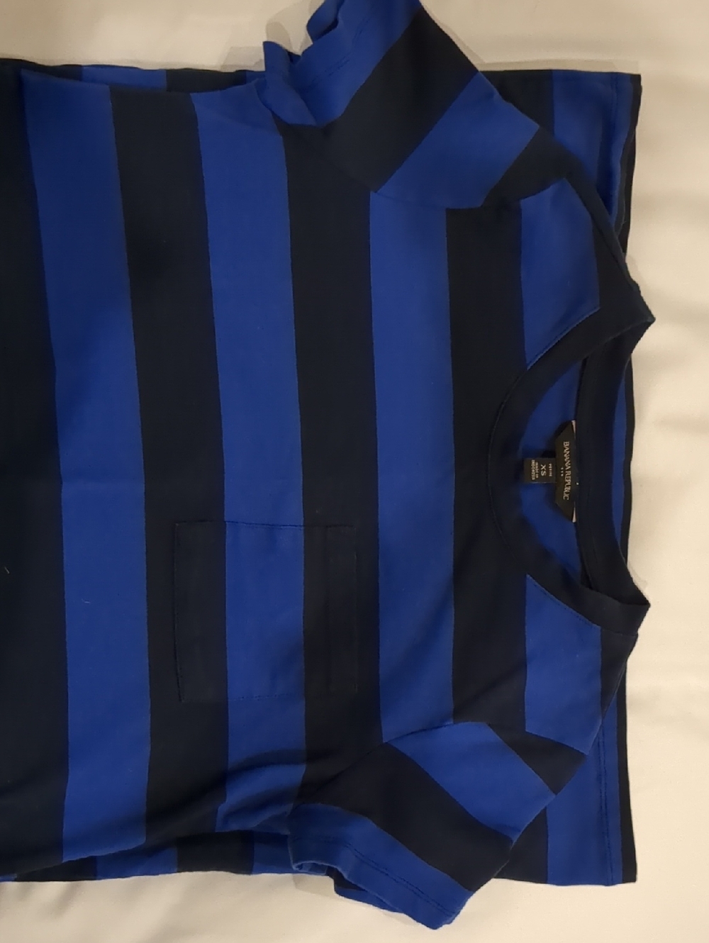 Banana Republic | Striped Blue & Navy T-Shirt Dress